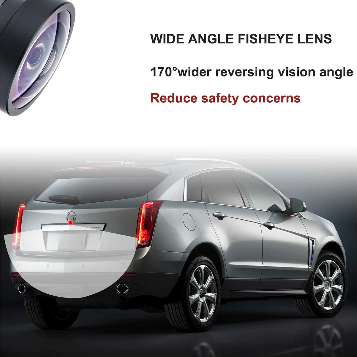 Dngbymx SRX rear view camera night vision enhanced for low light awareness