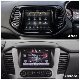 Dngbymx Uconnect touch panel with LCD provides reliable performance for Jeep Compass daily use.