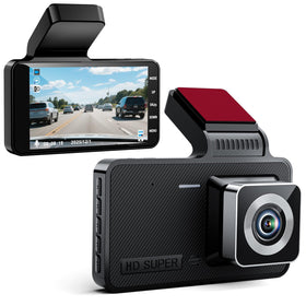 Dnil dash cam front view showing clear daytime footage for evidence