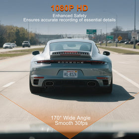 Dnil dash cam loop video and motion detection highlights monitoring capability