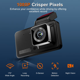 Dnil dash cam night vision demonstrates low-light detail capture