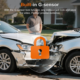 Dnil dash cam six-glass lens for sharp footage in all conditions