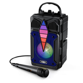 Dnil portable speaker with voice control for hands-free playback at home