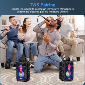 Dnil RGB light mode energizes parties with color-changing effects synced to music