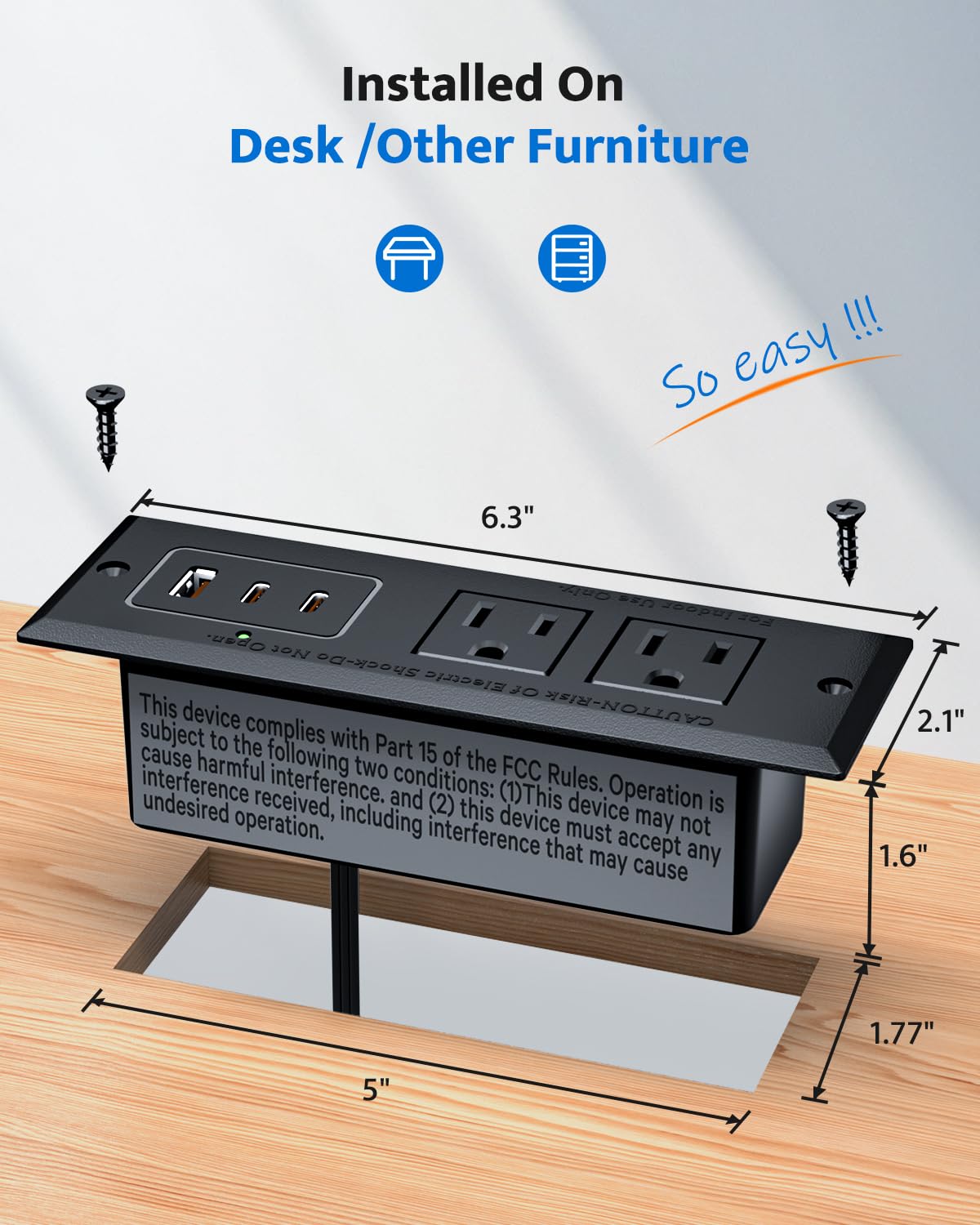 DOACE fireproof enclosure with surge protection enhances safety.