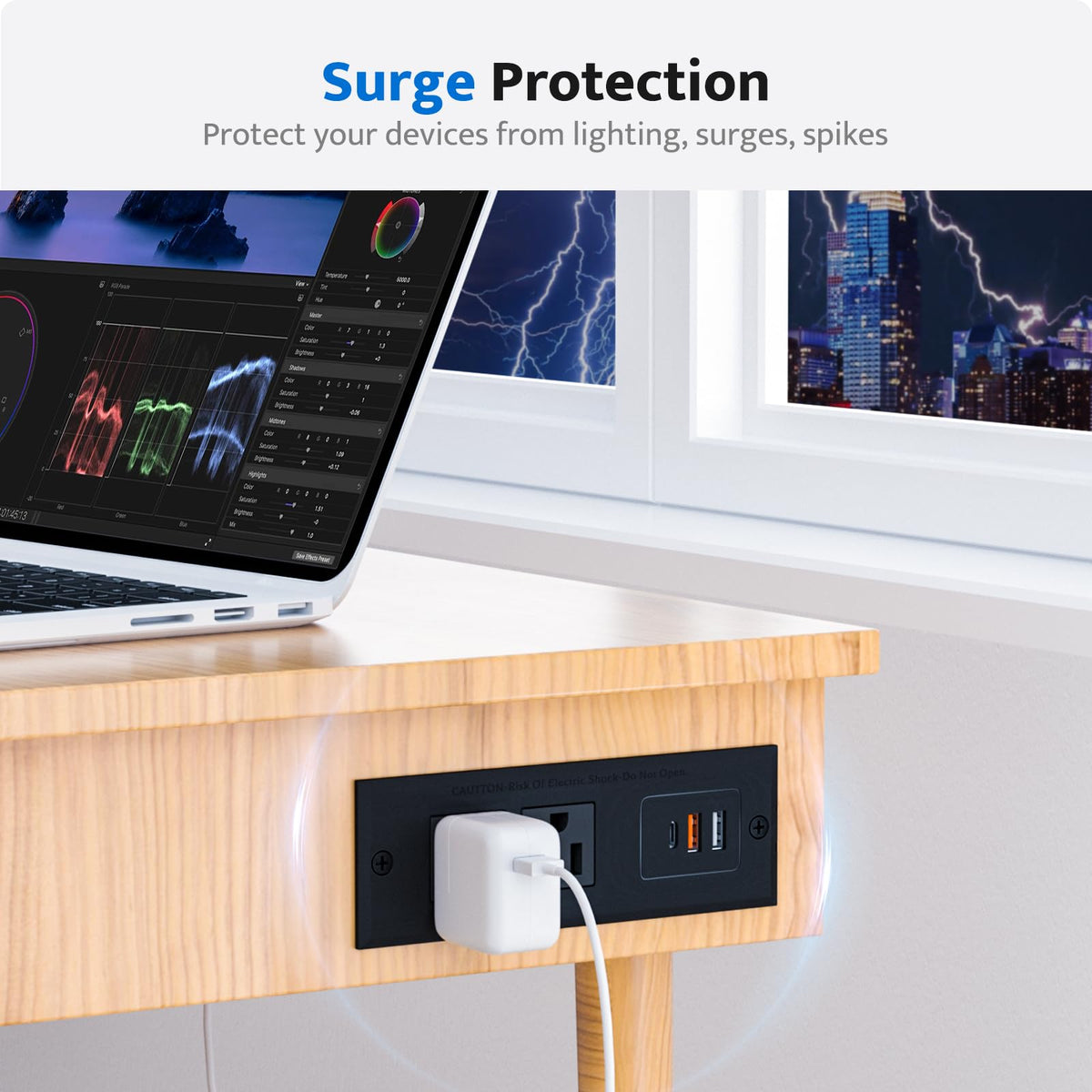 DOACE hole cutout DIY installation guide for hidden power