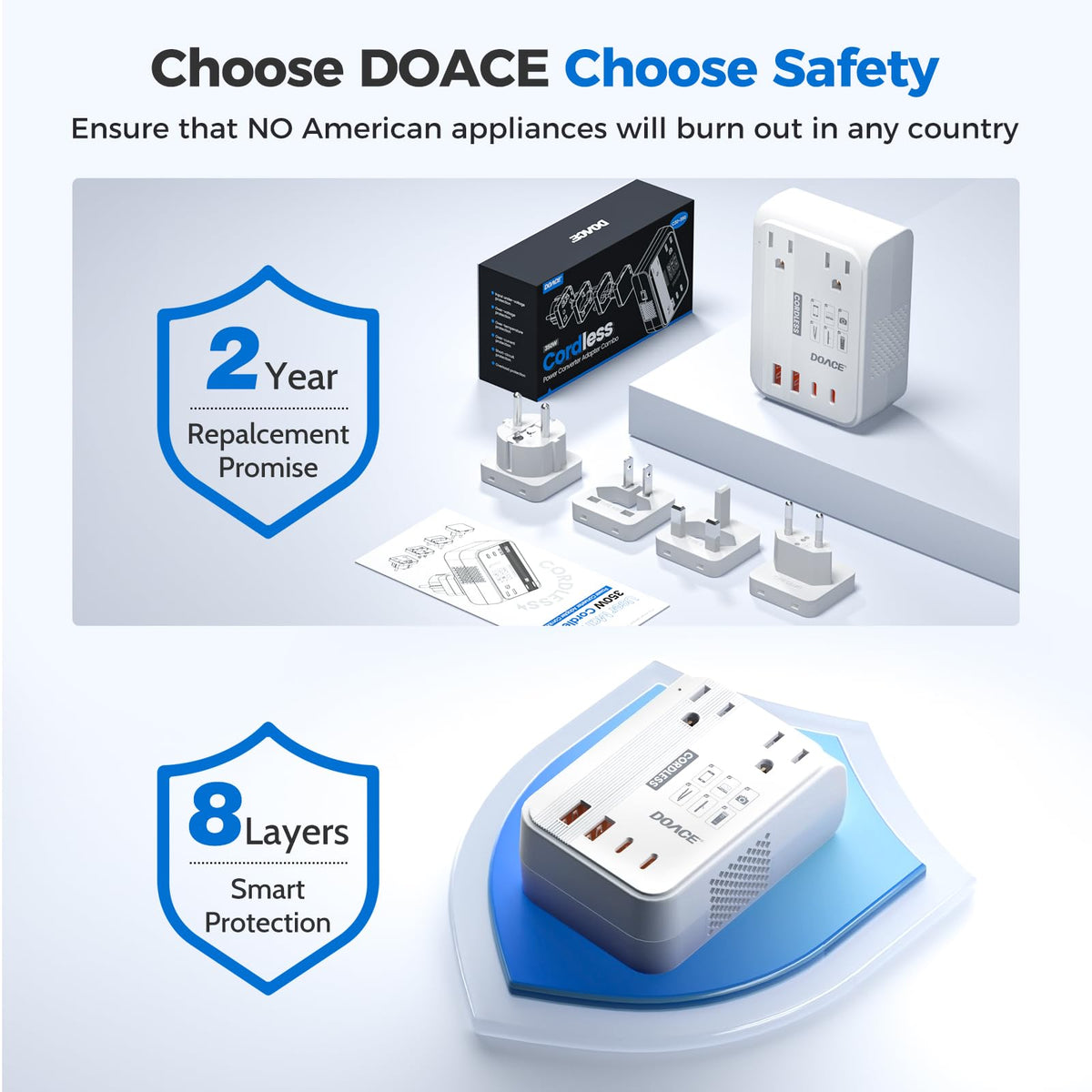 DOACE casing detail showing vents and finish for reliable heat management