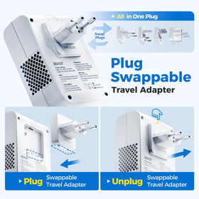 DOACE with travel pouch and luggage for easy packing and space-saving benefit