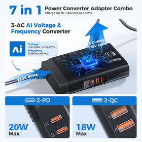 DOACE USB ports and PD ports for fast charging phones and tablets