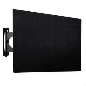 DOBOLAN front view on 80-inch TV showing full coverage and neat fit