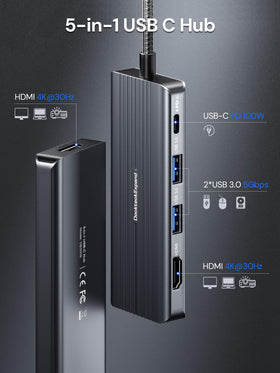 DockteckExpand dual 4K HDMI ports enabling crisp external displays