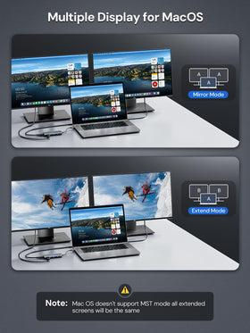DockteckExpand USB 3.0 ports with fast data transfer up to 5Gbps