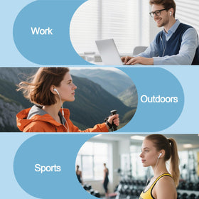 Docutca compact wired headphones ideal for travel and commute.