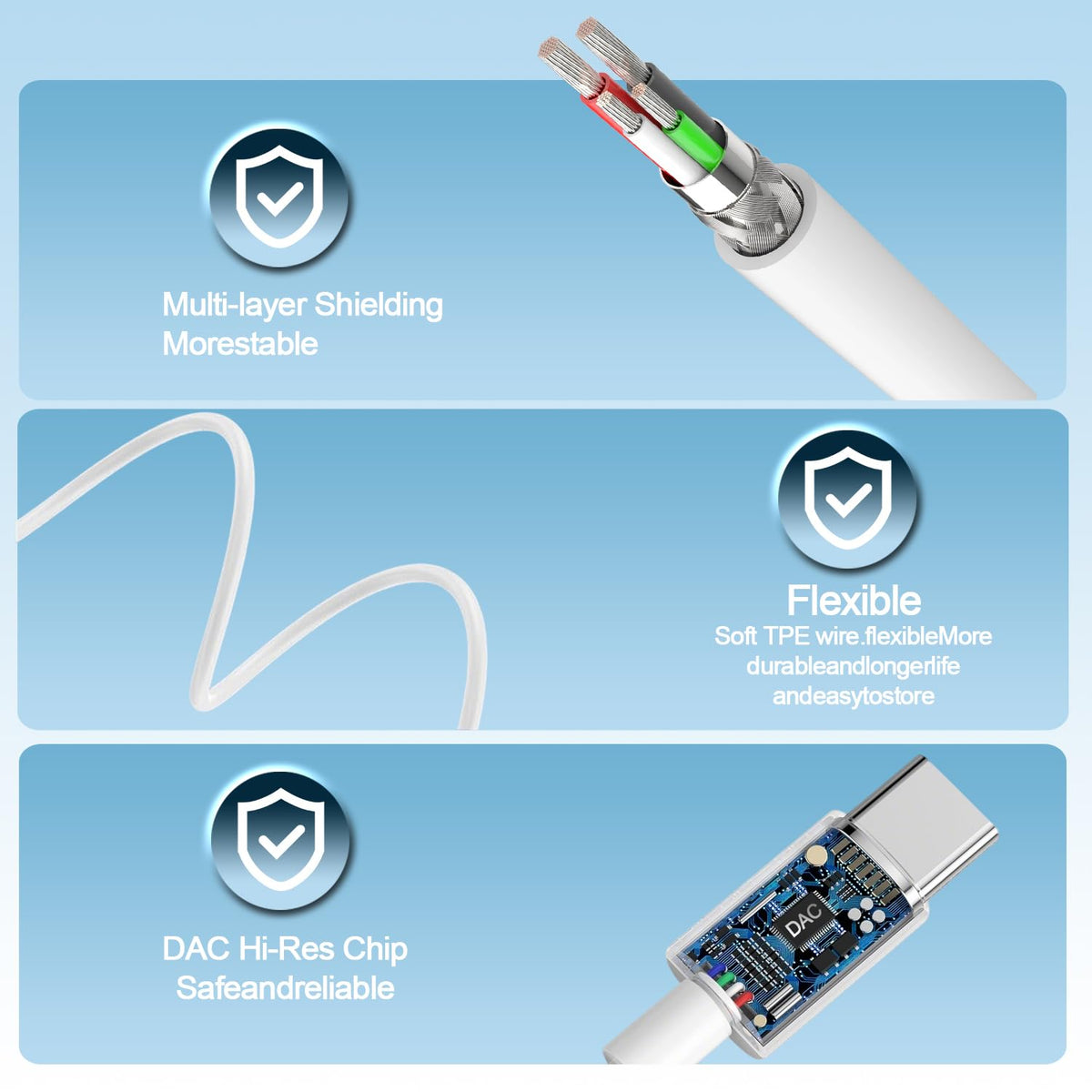 Docutca in-ear design reduces fatigue during long listening sessions.