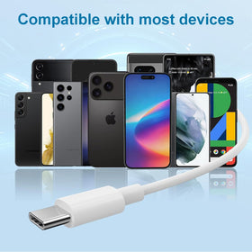 Docutca USB-C headphones with metal plated connectors for durability.