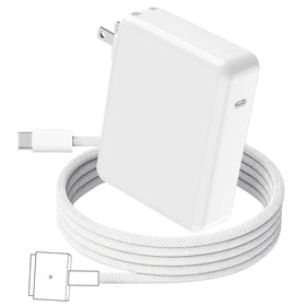 DODAUG 140W charger for MacBook Pro front view showing compact design and ports for fast charging