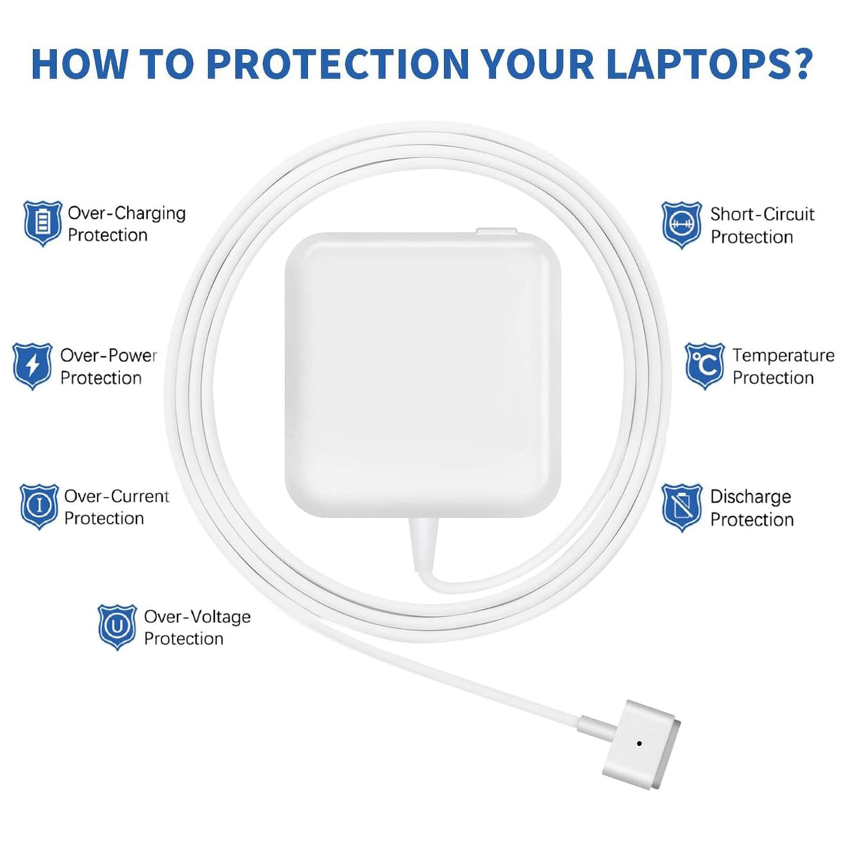 Dodaug MacBook Air amber LED indicates charging status at a glance.