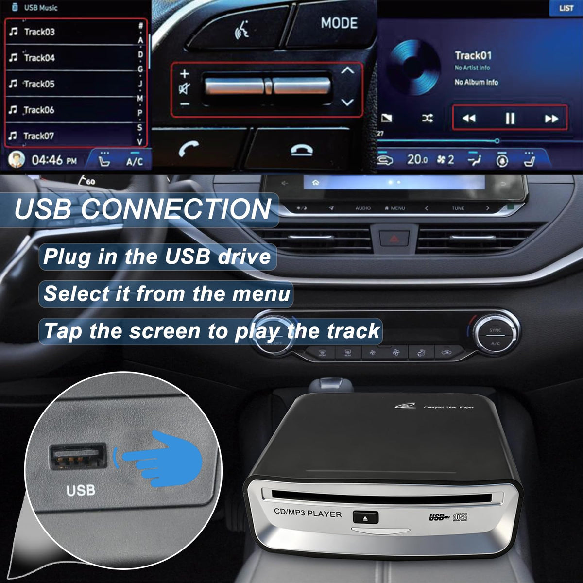 Doikce road-trip entertainment solution for family audiobooks and music on long drives.