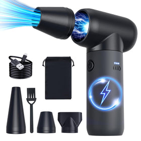 Dolequ air duster with high-speed motor clears dust quickly on electronics