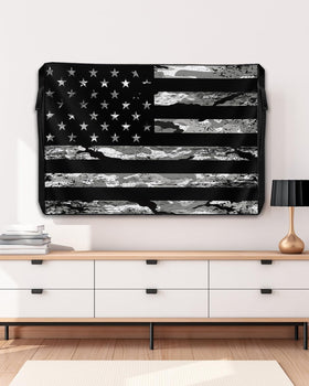 DOME-SPACE front view showing American flag print and full coverage protection