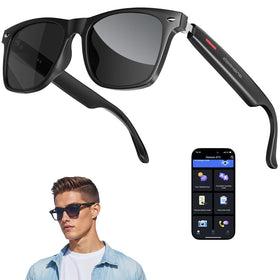 Domhong Smart Glasses AI translator in action for real-time face-to-face conversations.