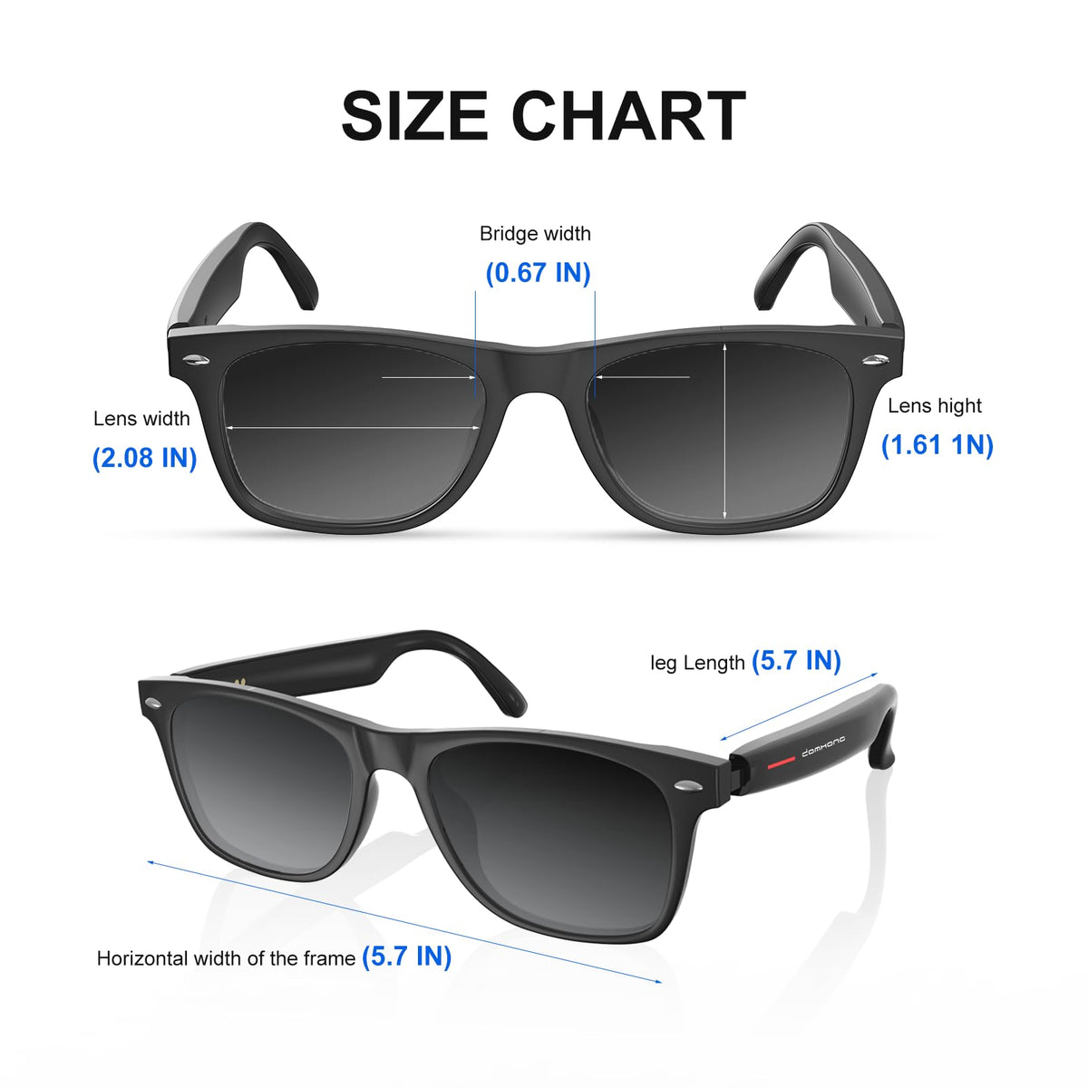 Domhong glasses worn during outdoor sport for comfortable, sweat-ready use.