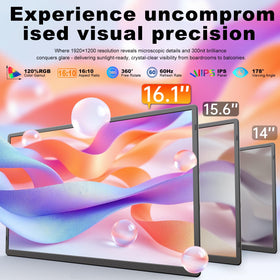 Domyfan 360 degree rotating detachable stand offers flexible viewing angles.