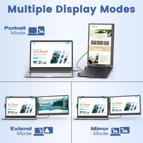Domyfan dual-monitor extended mode enabling seamless multitasking for work or study.