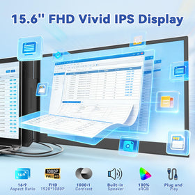 domyfan ultra-thin profile display, sleek design
