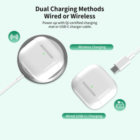 Donatof AirPods 4 charging case compact design fits pockets easily.