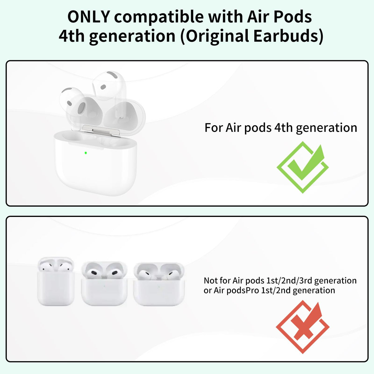 Donatof AirPods 4 charging case side view highlighting portable design.