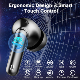 Donerton earbuds deliver up to eight hours of playback on a single charge.