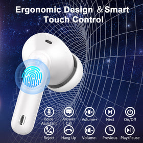 Donerton W90 touch control interaction showing hands-free convenience benefit