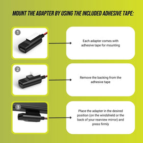 Dongar adapter size comparison with coin showing compact, space-saving design
