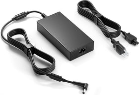 DONGERDI adapter front view showing compact brick and branding for reliable power