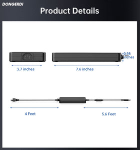 DONGERDI full cable laid out demonstrating generous reach for flexible placement