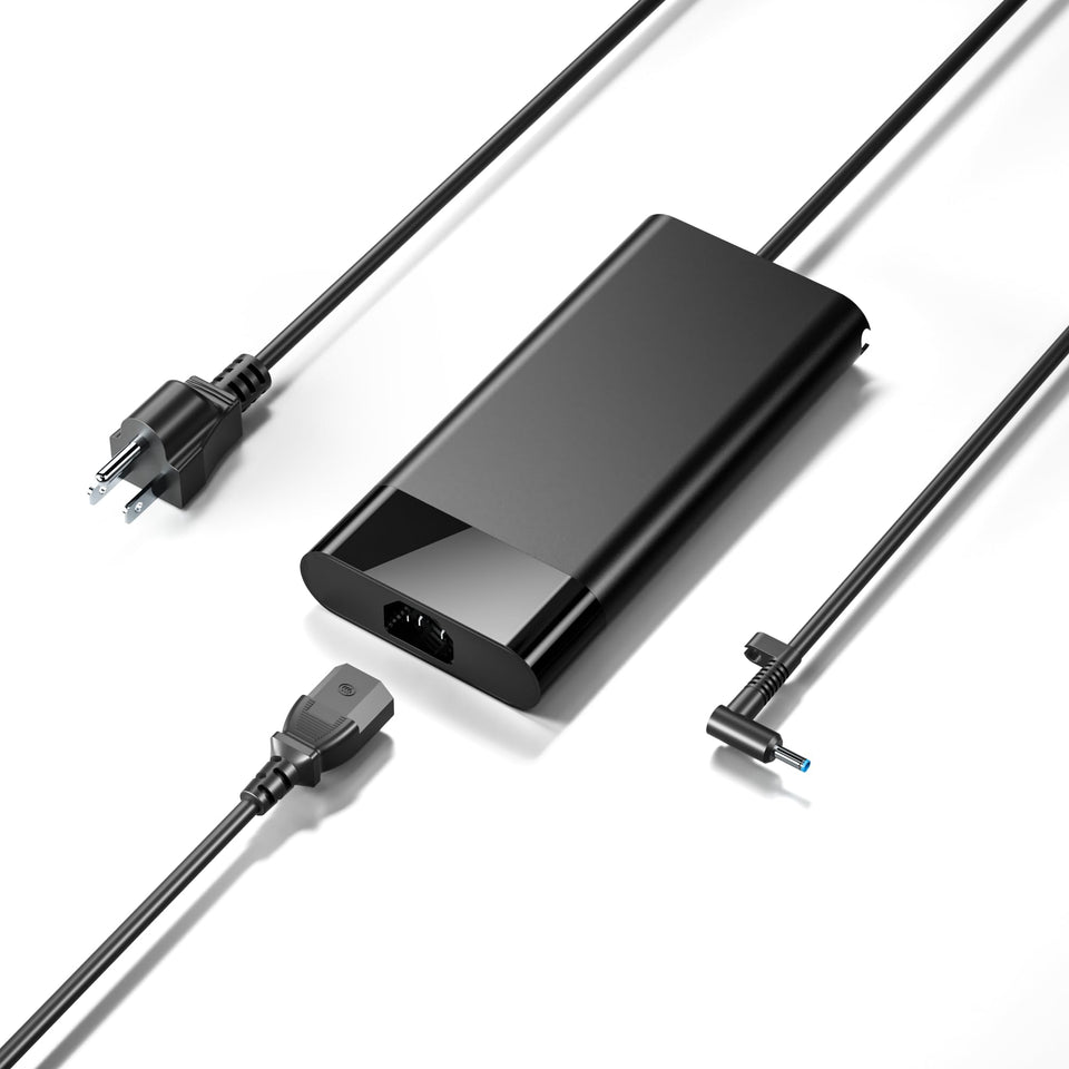 DONGERDI charger front view showing compact brick and ports for reliable charging