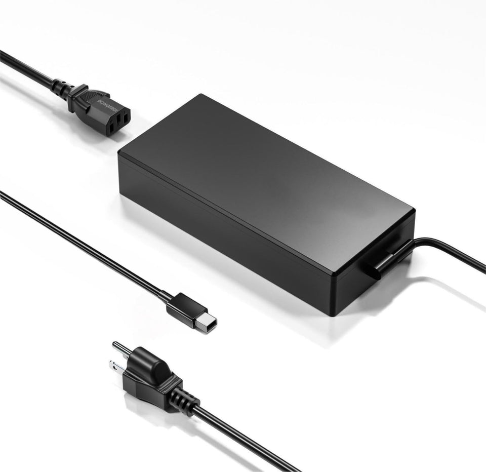 DONGERDI charger front view showing compact brick and ports for reliable power
