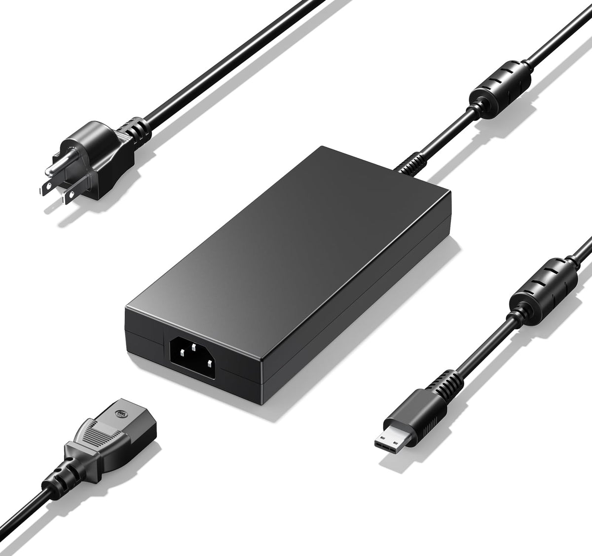 DONGERDI front view power adapter showing compact durable housing and reliable charging