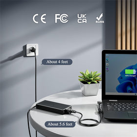 DONGERDI in use with MSI gaming laptop demonstrating stable power for heavy use