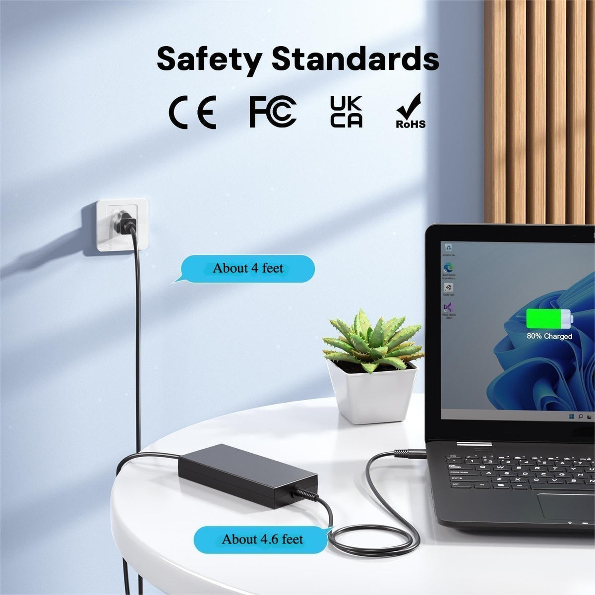 DONGERDI plugged into MSI laptop while gaming to maintain performance and battery charge