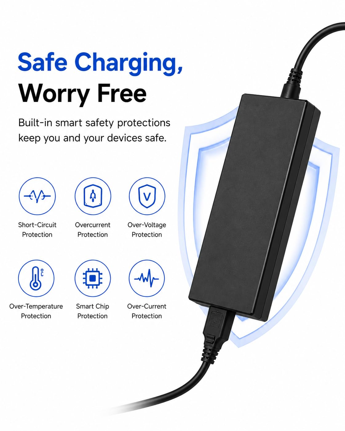 DONGERDI safety protections guard against overvoltage and overheating during use.