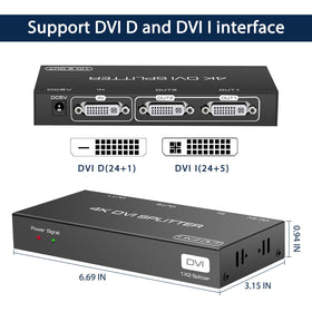 Plug-and-play setup of DONGJIAN DVI Splitter for quick, driver-free installation.