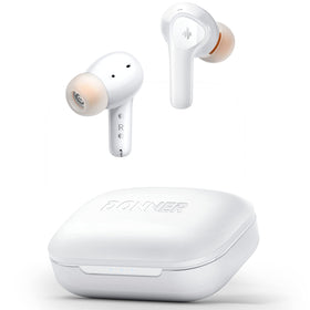 Donner Dobuds ONE unboxing view showing the compact earbuds and charging case.