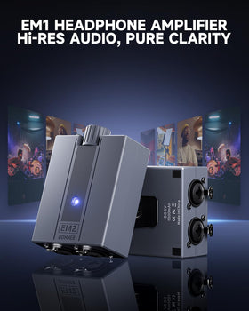 Donner EM2 back panel with XLR and TRS inputs for secure connections