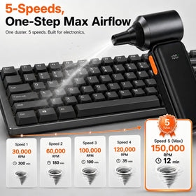 DooGooCoo Super M200X side handle for comfortable one-handed cleaning
