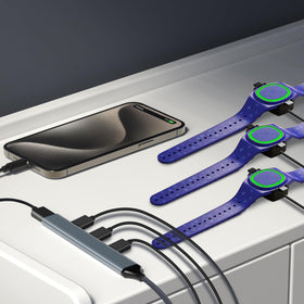 DoohowCase two-pack charging hub for MagicBand travel setups