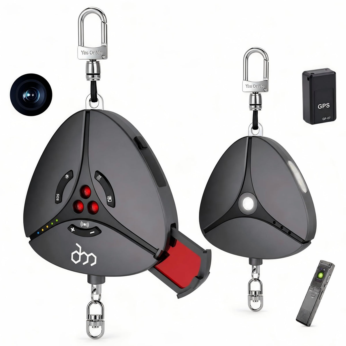 Dooreemee pocket GPS detector in hand for discreet privacy protection.