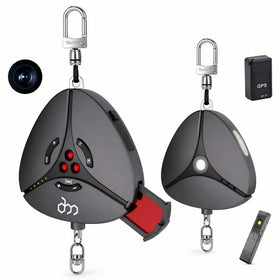 Dooreemee pocket GPS detector in hand for discreet privacy protection.