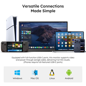 Dopesplay compatible with laptops, consoles, and phones for flexible use.